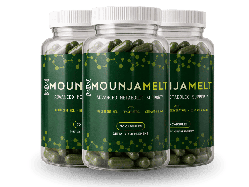 MounjaMelt three-bottle kit, official product photo