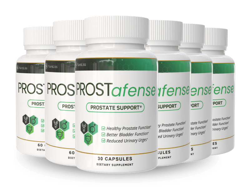 ProstAfense six-bottle kit, official product photo