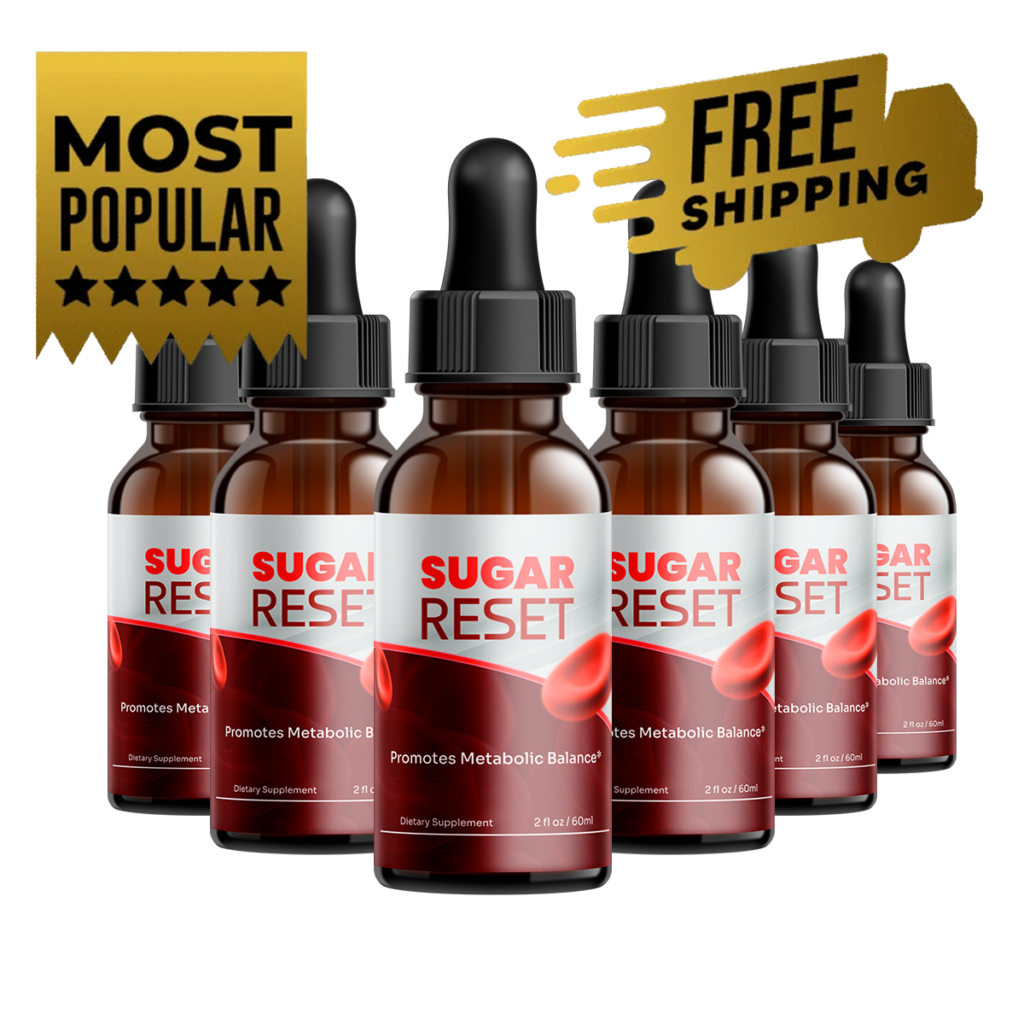 SugarReset six-bottle kit, official product photo